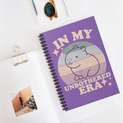 Cute Capybara Notebook – In My Unbothered Era Aesthetic Journal