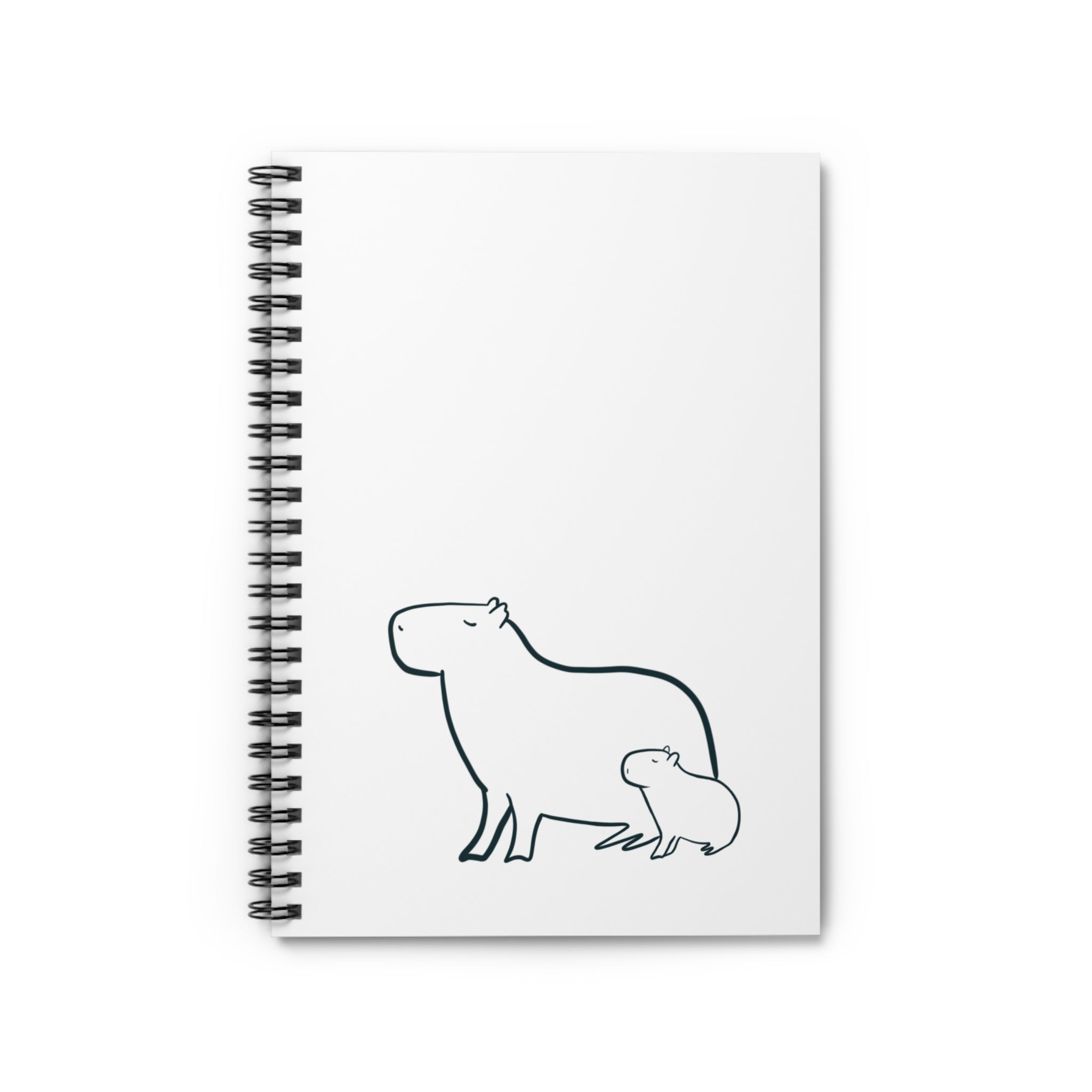Minimalist Capybara Notebook – Cute Aesthetic Animal Journal