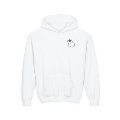 Kawaii Style No Cap, Just Capybara Kids Hoodie
