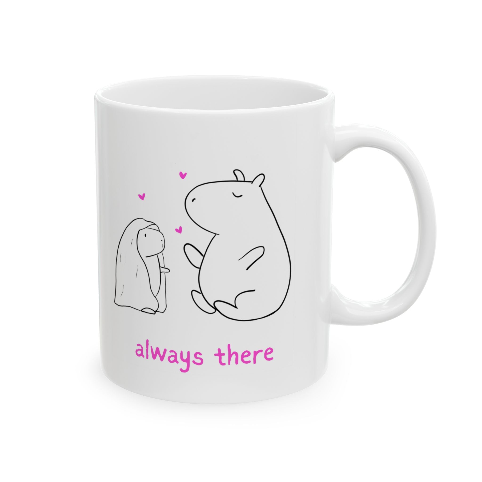 "Always There" Capybara Mom Mug