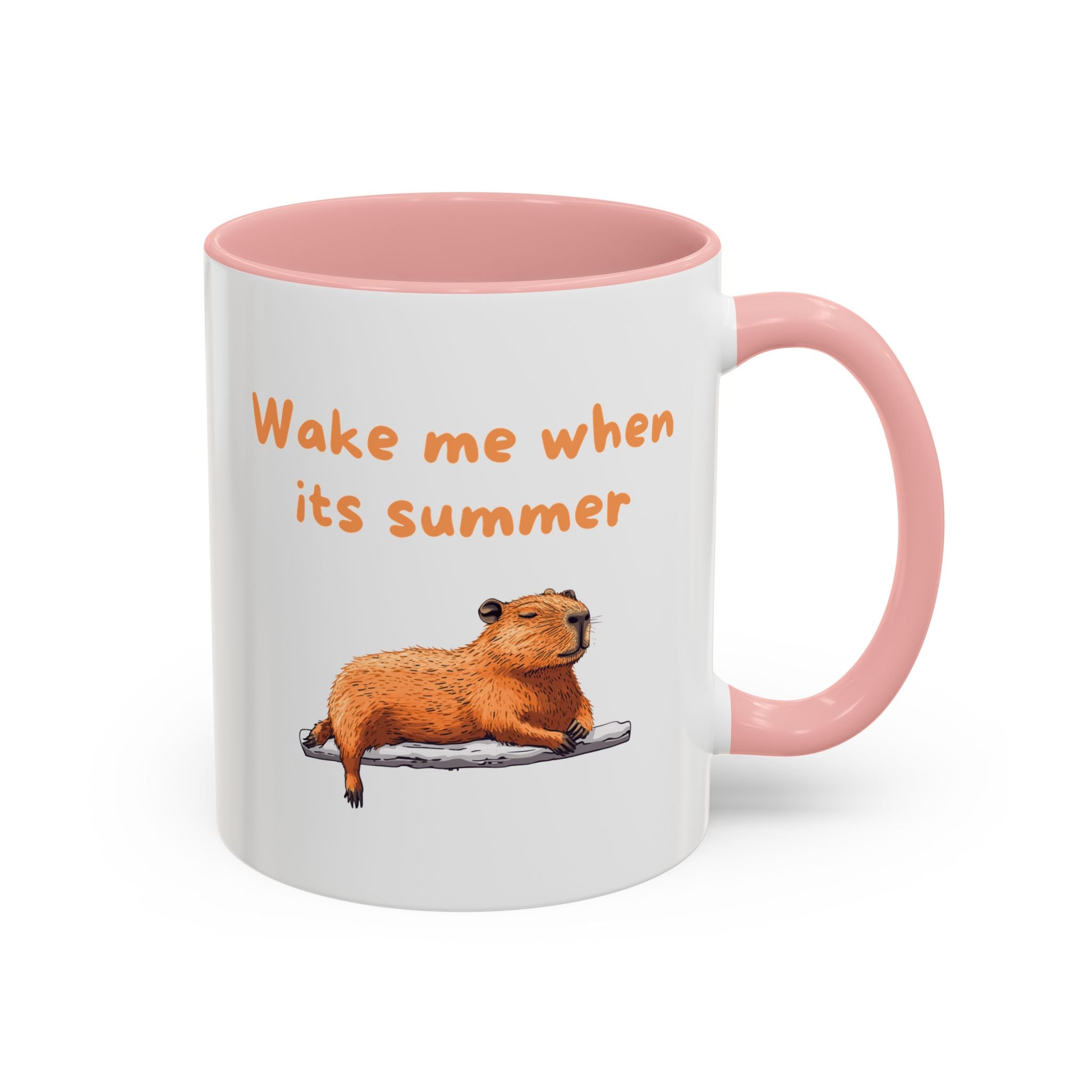 Wake Me When It's Summer - Fun Accent Coffee Mug
