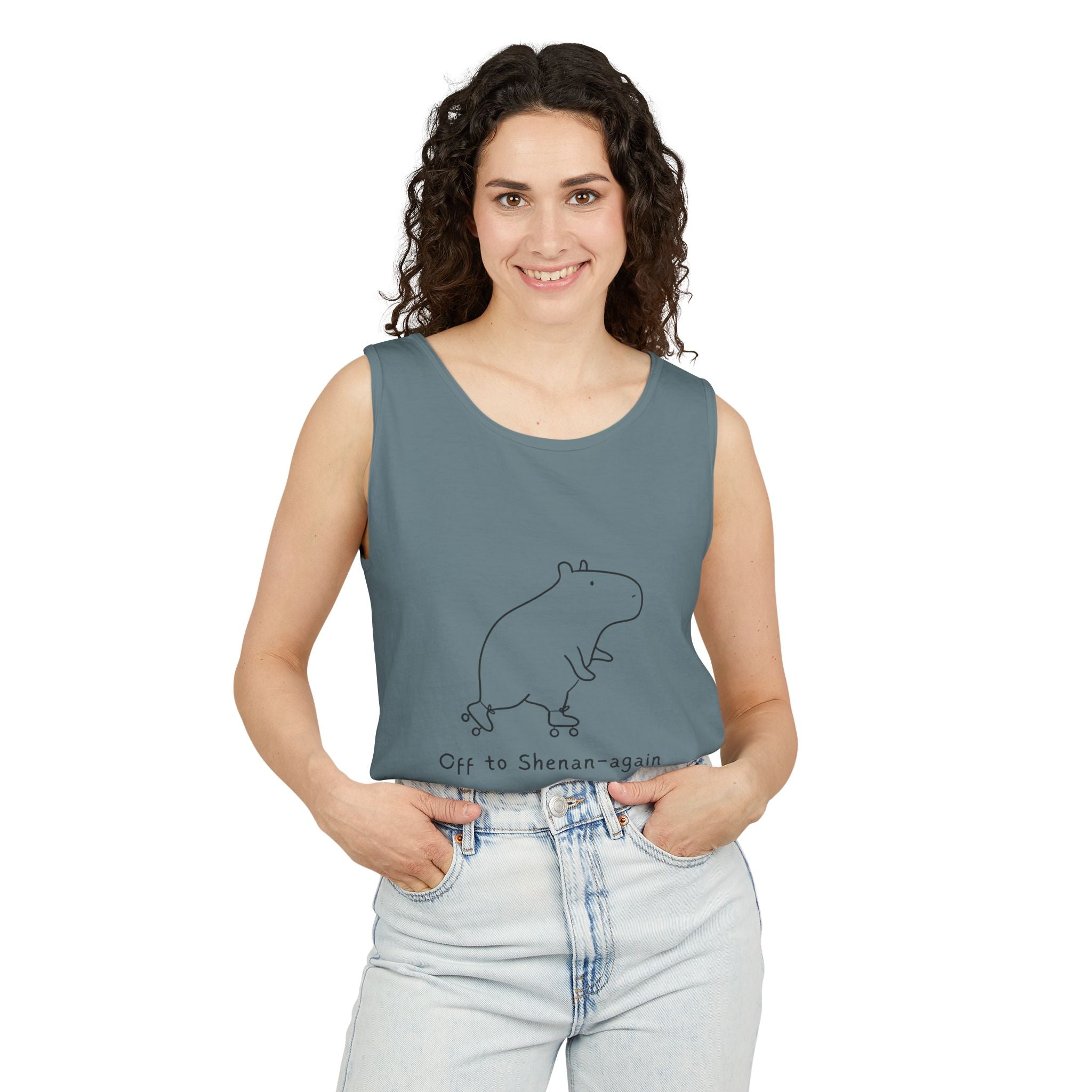Off to Shenan-again Capybara Premium Tank Top