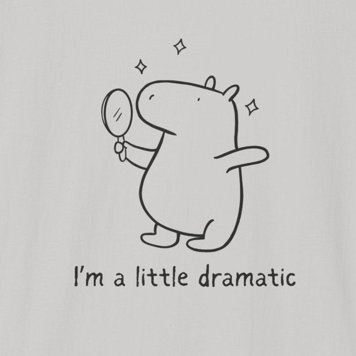"I'm a Little Dramatic" Capybara Drama Lover Softstyle Tee