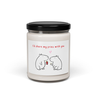 I'd Share My Fries With You Soy Candle — 9oz Romantic Cute Gift - view 5