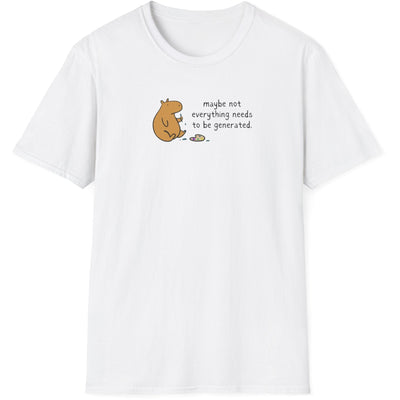 Maybe Not Everything Needs to Be Generated Capybara Softstyle Tee