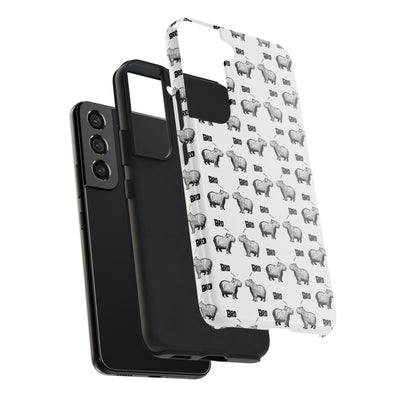 “Bro, Bro" Patterned Funny Capybara Phone Case