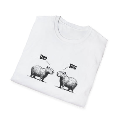 Funny Capybara Bro T-Shirt, Animal Lover Gift, Cute Humor Tee, Unisex Casual Wear, Fun Birthday Present, Quirky Graphic Shirt