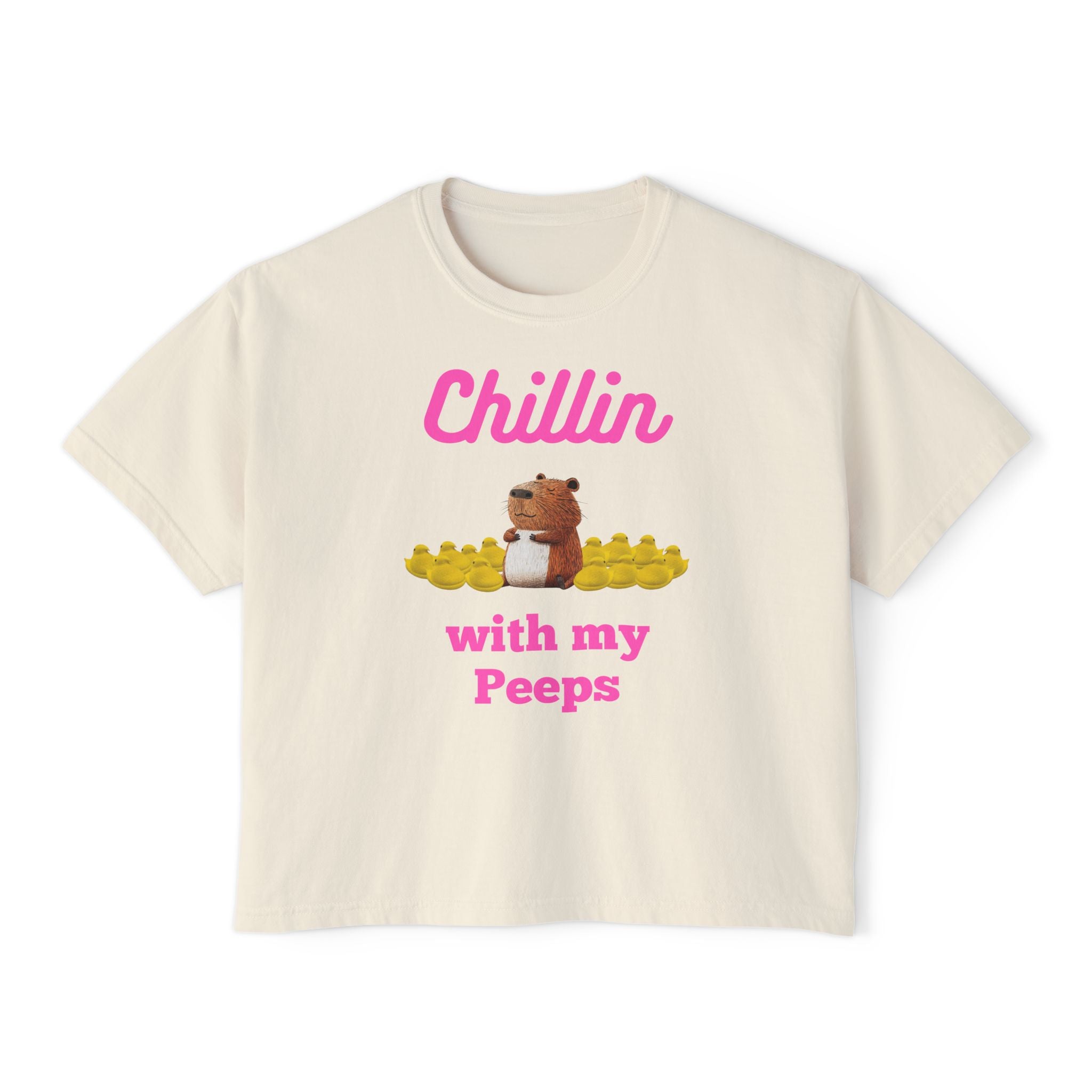 Photo Style Chillin' with my Peeps Women's Boxy Shirt