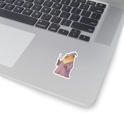 Whimsical Wizard Professor Chillindore Kiss-Cut Vinyl Sticker - Capybara School of Witchcraft & Wizardry - Gifts for Kids, Laptop Stickers, Creative Party Favors