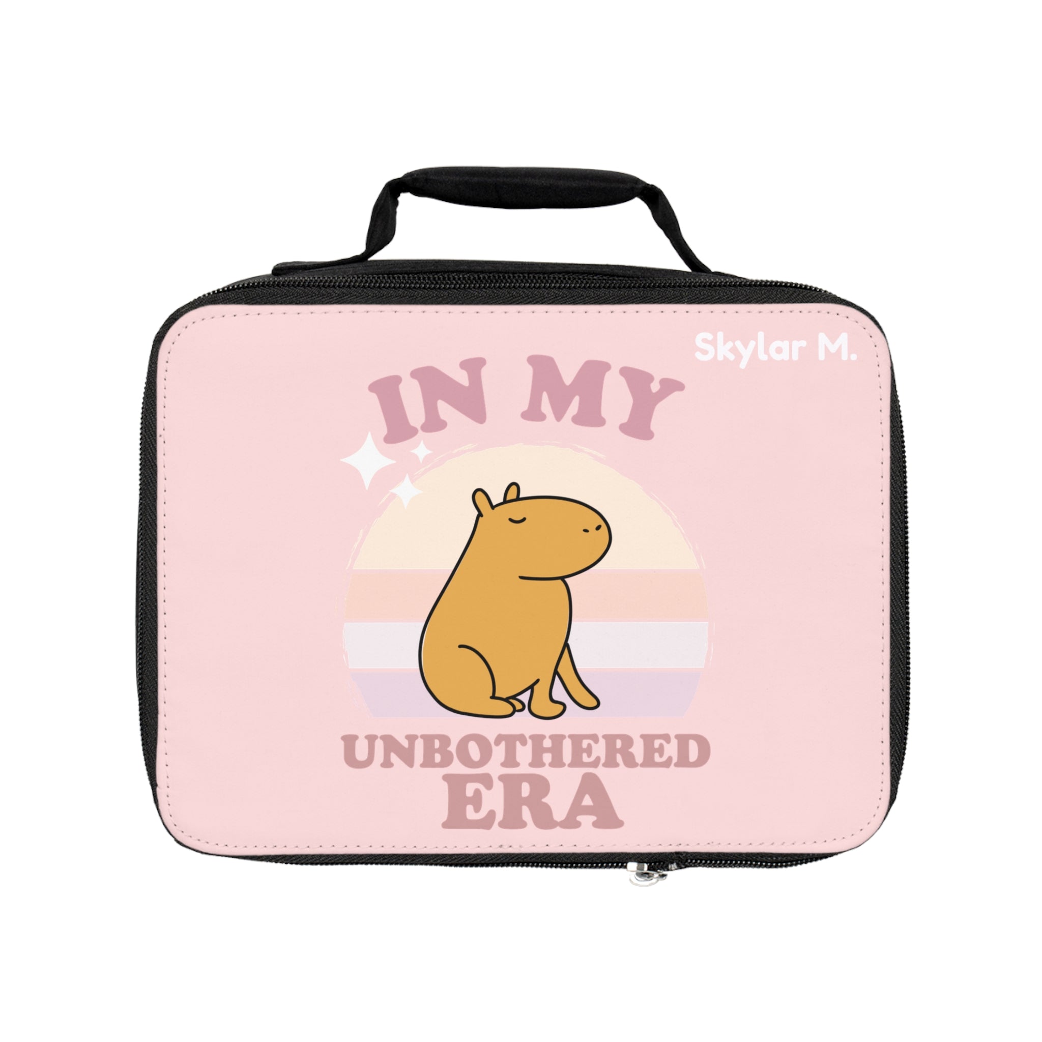 Personalized Capybara Lunchbox – In My Unbothered Era Kids Lunch Bag