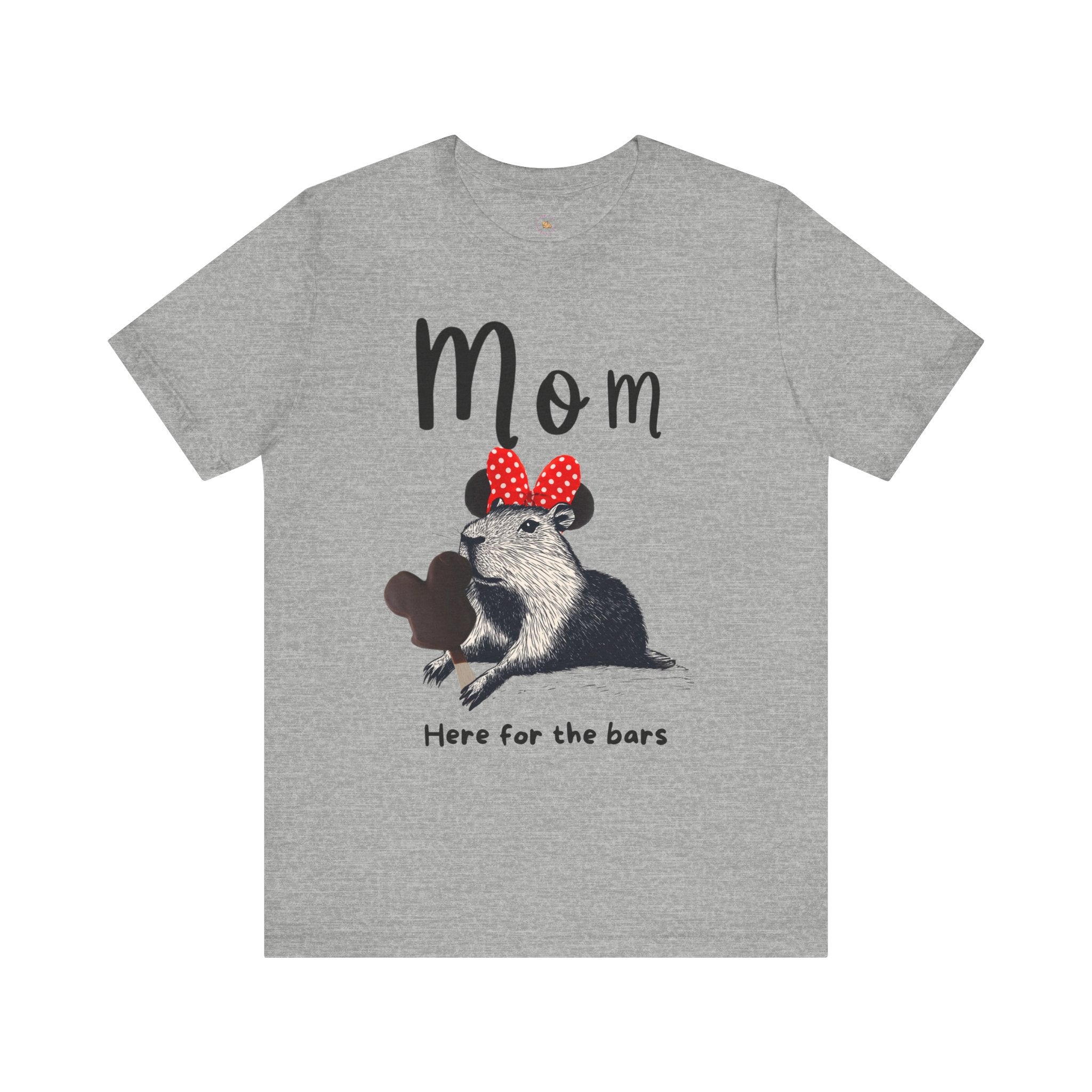 Mom Theme Park Here for the Bars Tee -  Capybara Ice Cream Unisex Jersey Short Sleeve Shirt