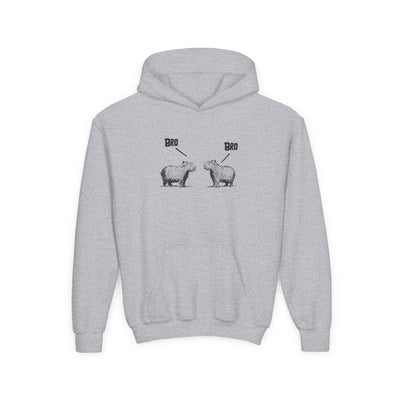 Bro Capybara Kids Hoodie – Funny Capybara Hoodie for Kids