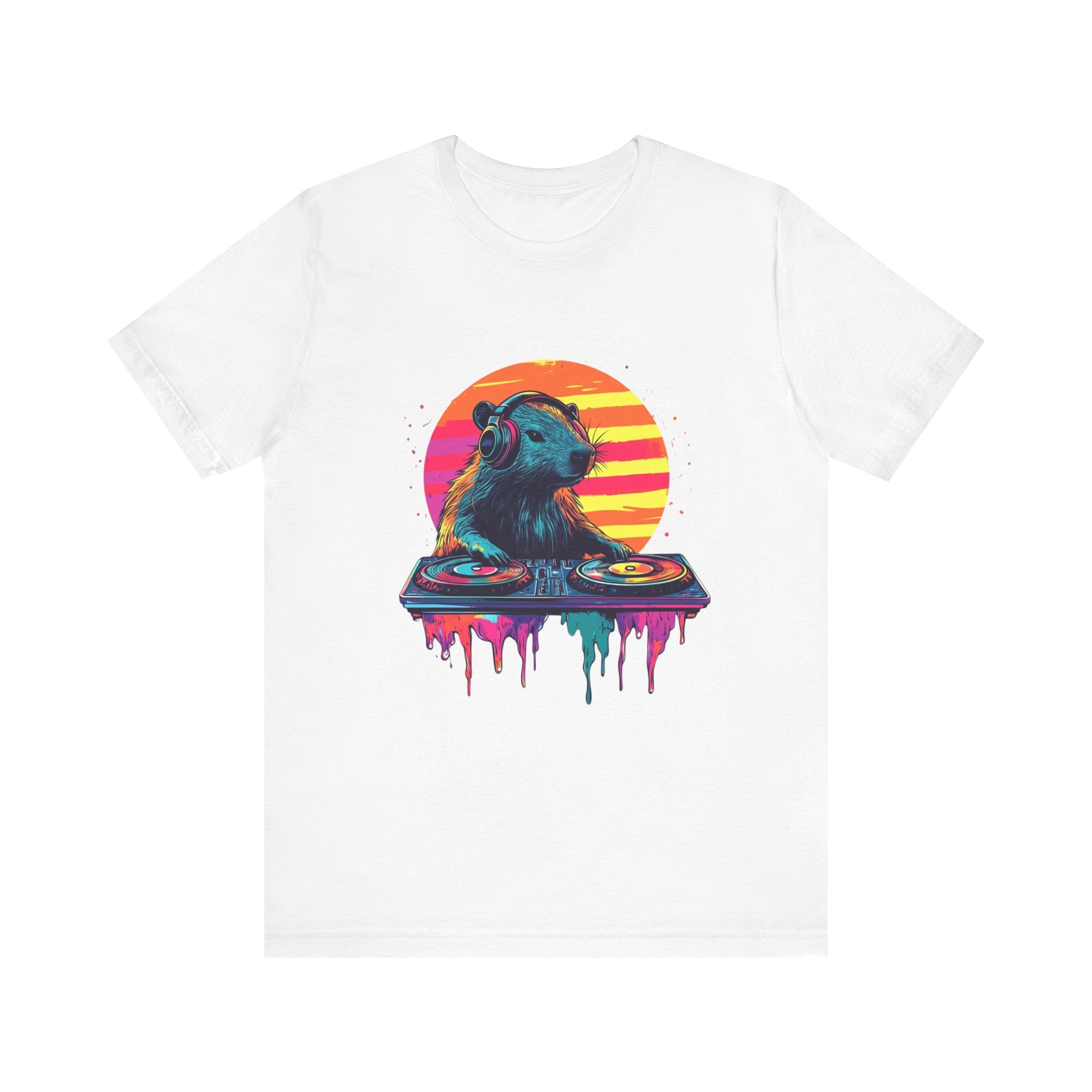 DJ Capybara Doublepaw Disk - Unisex Short Sleeve Tee