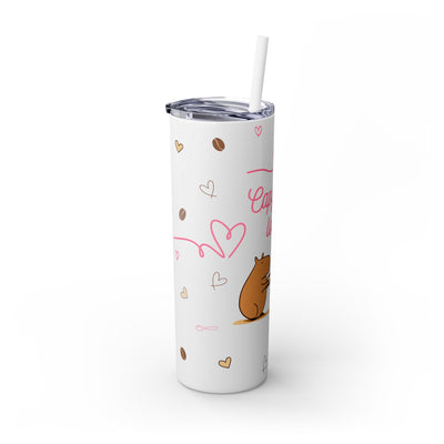 Capycino Lover Travel Mug – Capybara Coffee Skinny Tumbler
