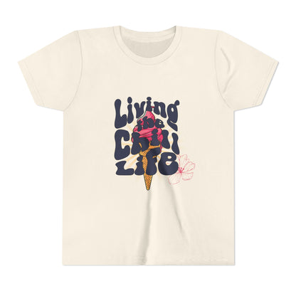 Living the Chill Life Ice Cream - Unisex Youth Tee