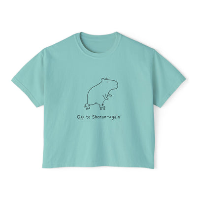 Funny Womens - Off to Shenan-again Boxy Tee - view 3