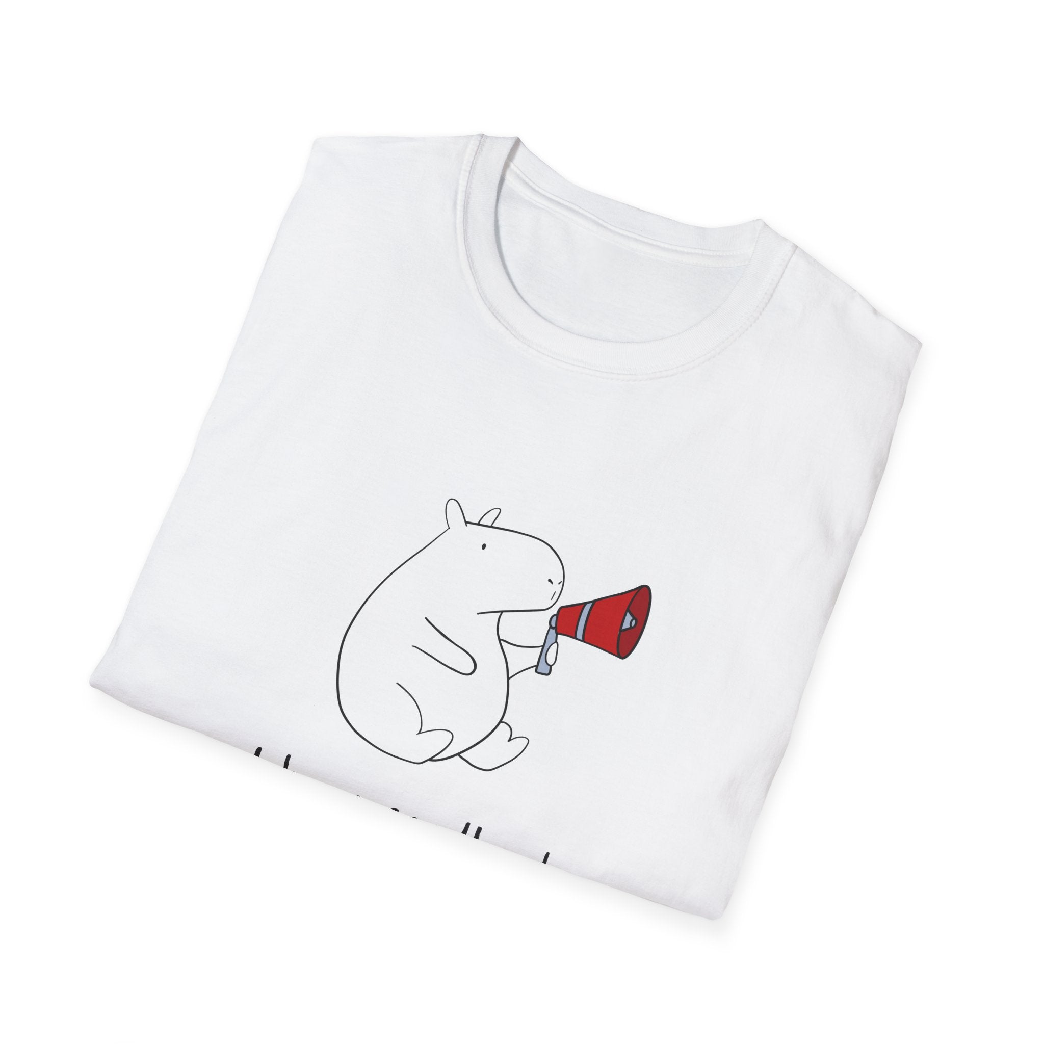 Funny Capybara T-Shirt – “I Have Feedback” Minimalist Graphic Tee