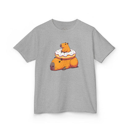 Kids Tee - Capybaras Stuck in Donut Funny Graphic Design