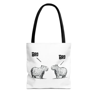 Bro Capybara Premium Canvas Tote Bag
