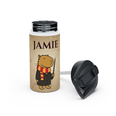 "Hairy Potter" Personalized Capybara Wizard Water Bottle