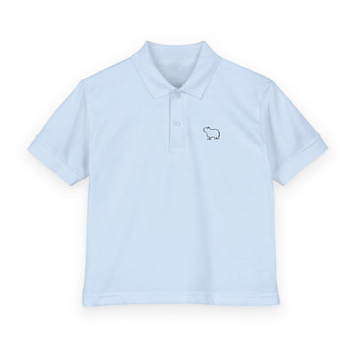 Kids Capybara Polo Shirt – Embroidered Minimalist Capybara Polo for Boys & Girls