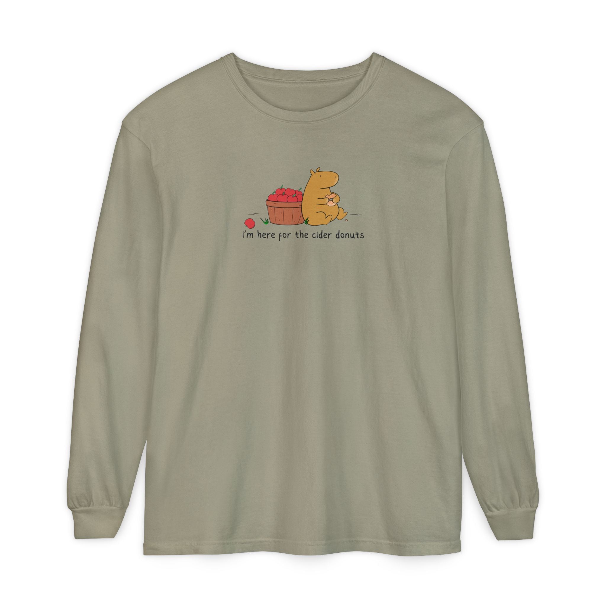 Cider Donuts Capybara Long Sleeve Tee