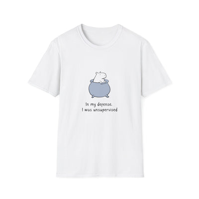 In My Defense I Was Unsupervised Capybara Softstyle Tee