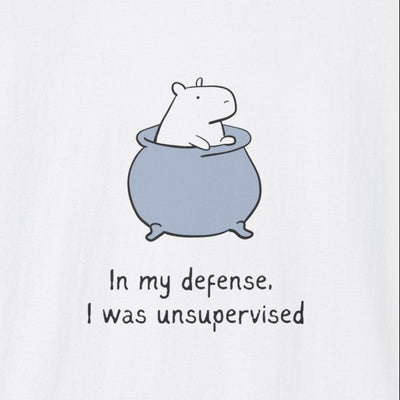 In My Defense I Was Unsupervised Capybara Softstyle Tee