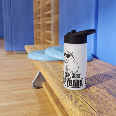 Personalized No Cap Just Capybara Water Bottle