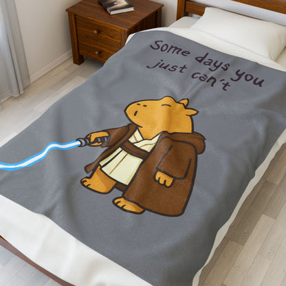 Some Days You Just Can’t Velveteen Plush Blanket