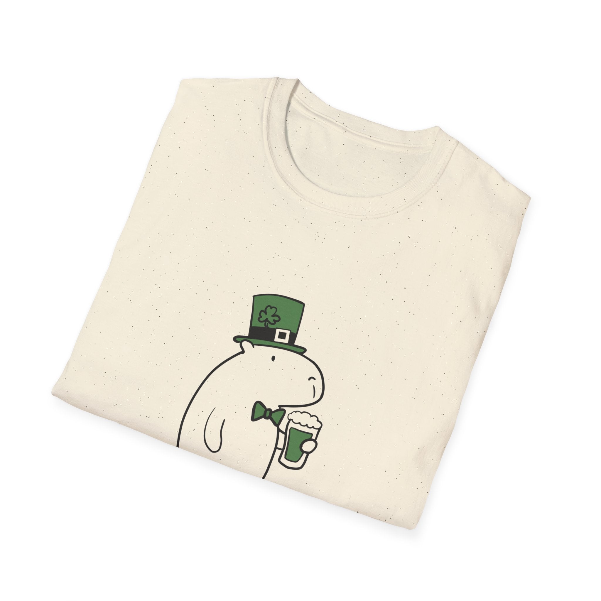 Funny St. Patrick’s Day Shirt – Here for Shenanigans Capybara Tee