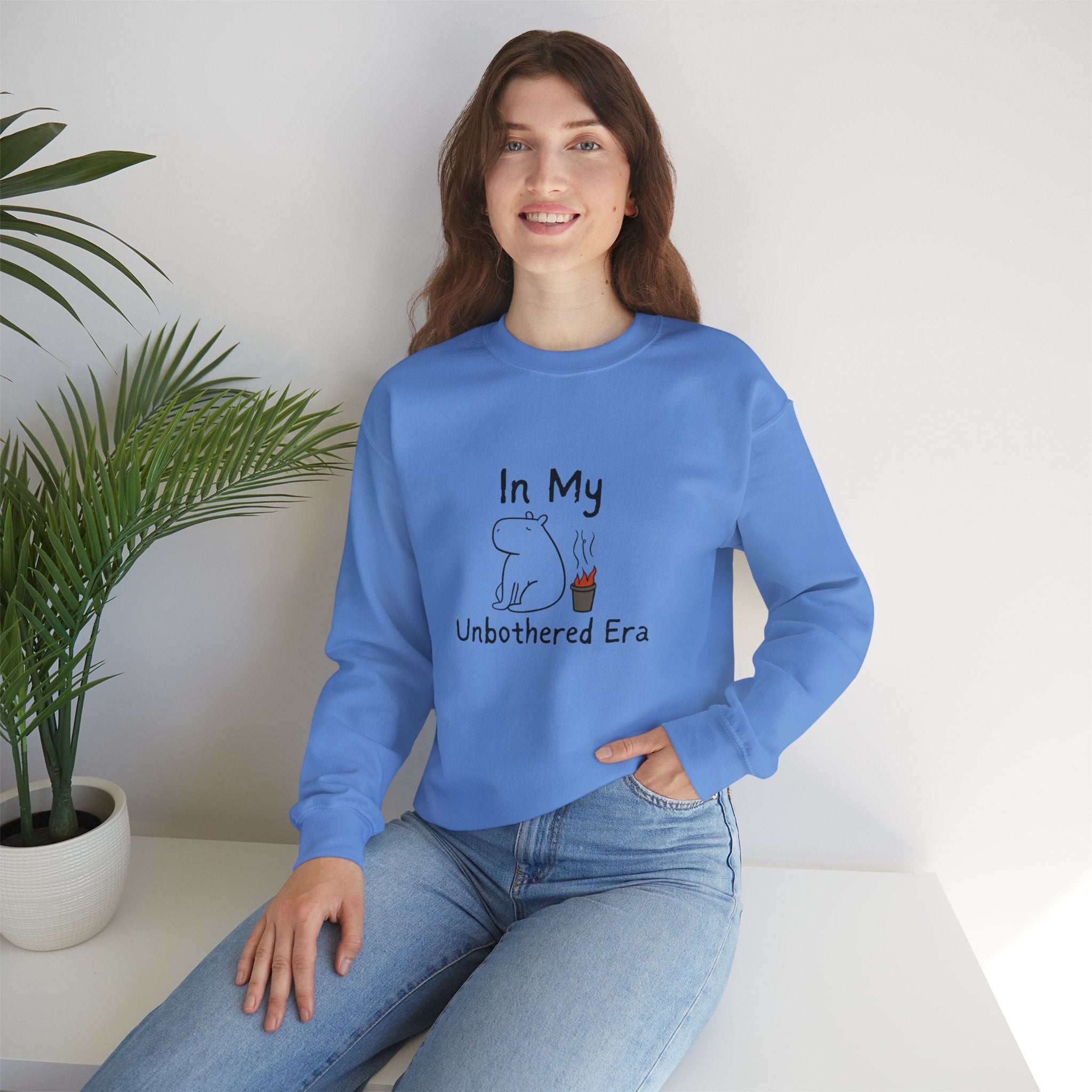 "In My Unbothered Era" Capybara Adult Sweatshirt