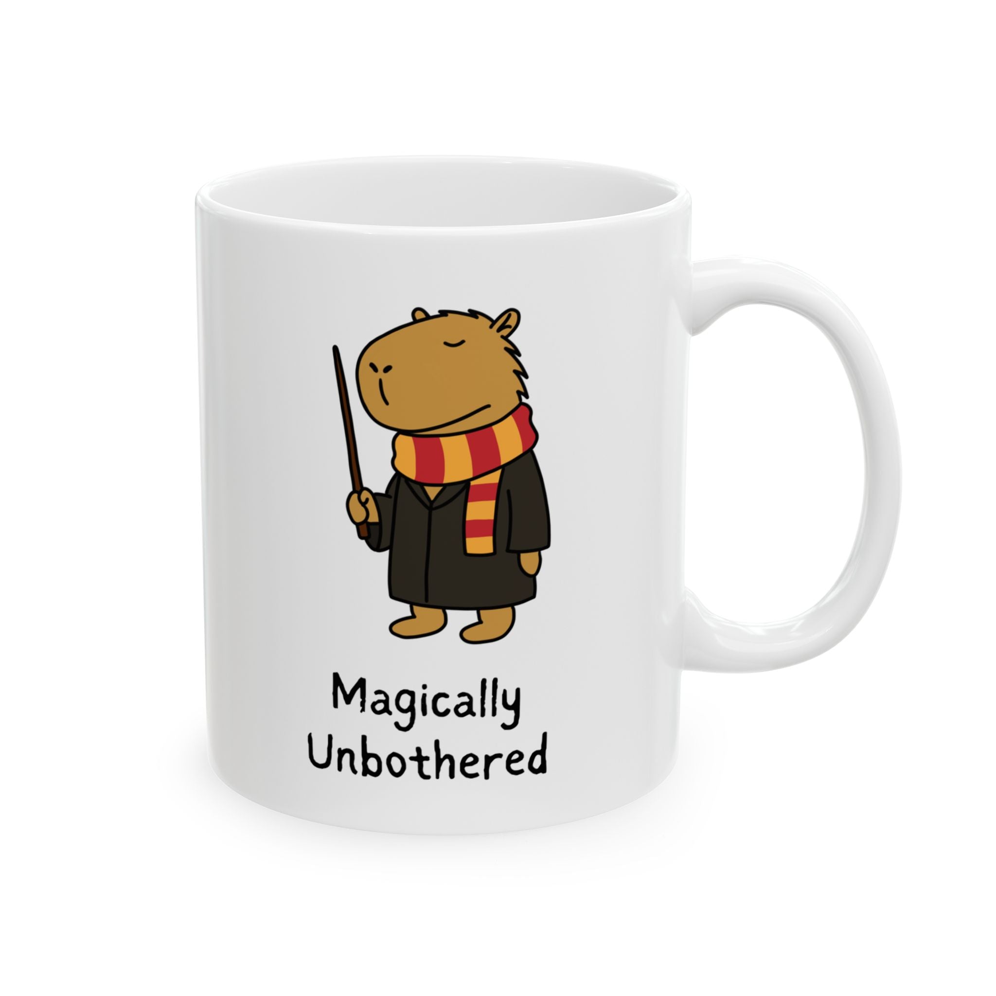"Magically Unbothered" Capybara Wizard Coffee Mug