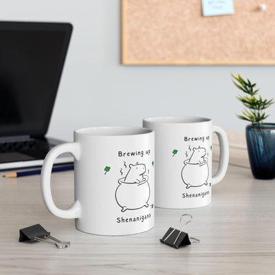 Capybara St Patricks Day ceramic mug design - view 4