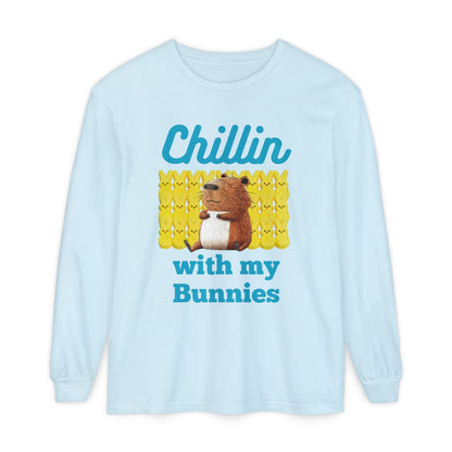 Chillin with my Bunnies - Unisex Long Sleeve T-Shirt (ADULTS)