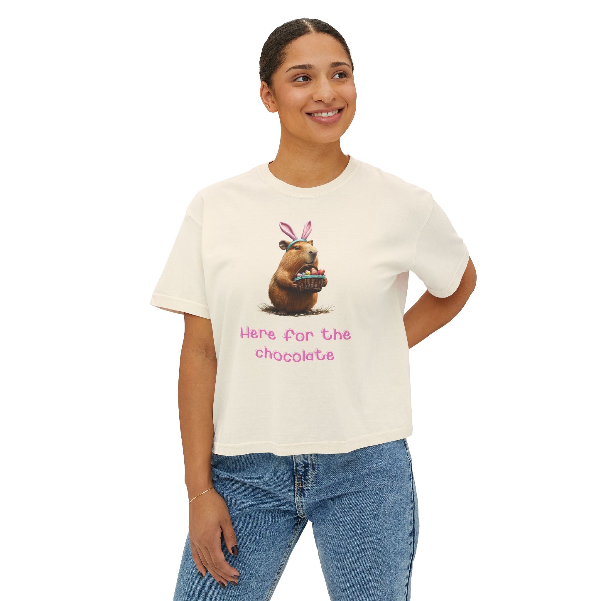 Here for the Chocolate - Women's Boxy Shirt