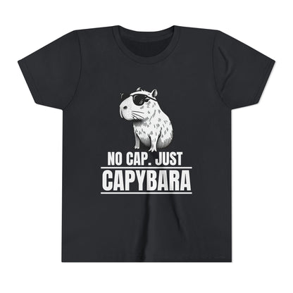 No Cap.  Just Capybara - Unisex Youth Tee
