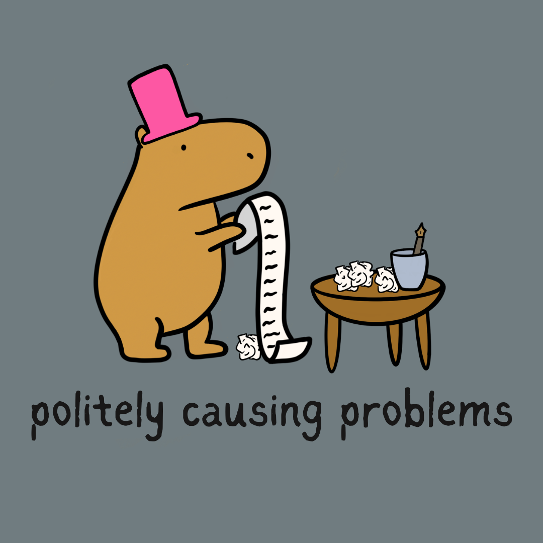 Causing Problems Capybara Long Sleeve Tee