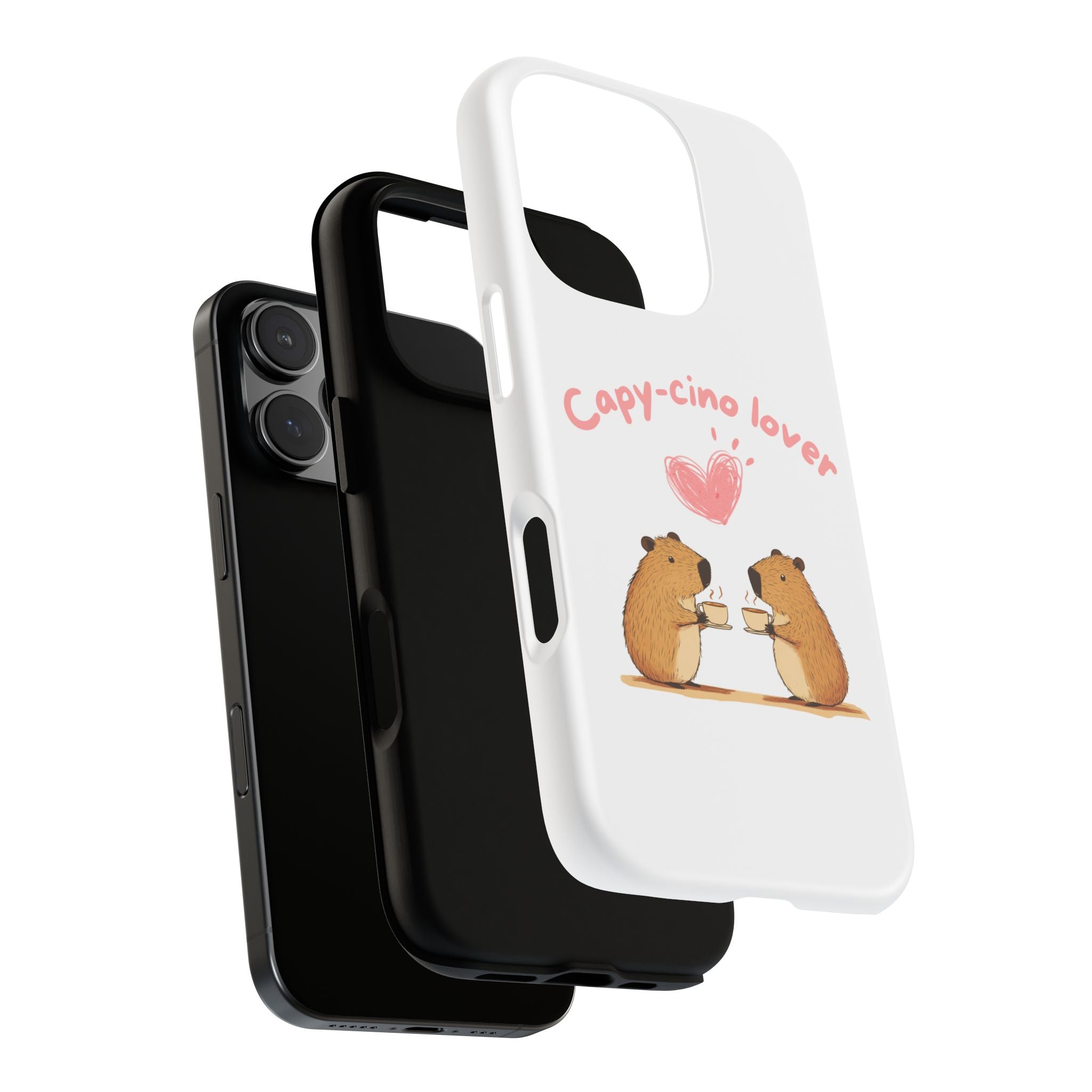 Cute Capybara Phone Case  (Capy-cino Lover Series)