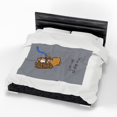 Some Days You Just Can’t Velveteen Plush Blanket - view 5