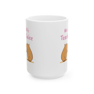 Personalized Teacher Juice Capybara Mug – Funny Gift
