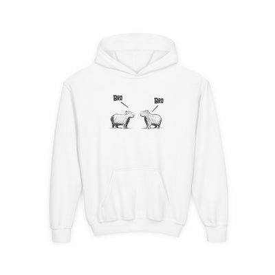 Bro Capybara Kids Hoodie – Funny Capybara Hoodie for Kids