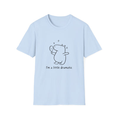 "I'm a Little Dramatic" Capybara Drama Lover Softstyle Tee