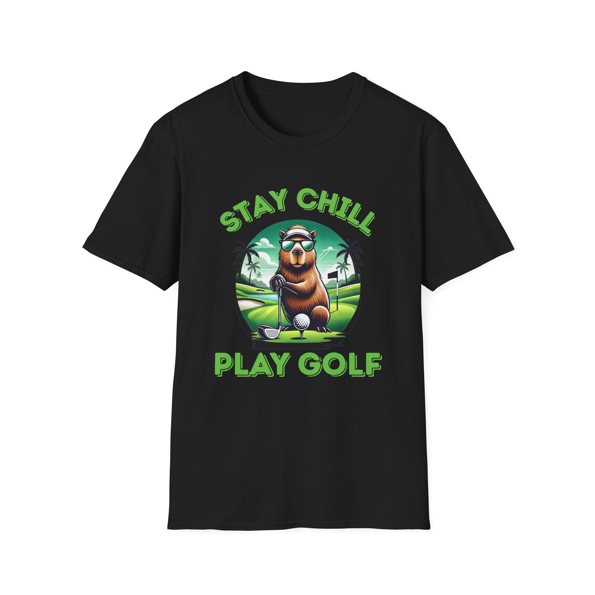 Stay Chill, Play Golf - Unisex Softstyle Tee