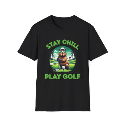 Stay Chill, Play Golf - Unisex Softstyle Tee
