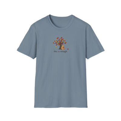 Autumn Leave This is Enough - Capybara Softstyle Adult T-Shirt