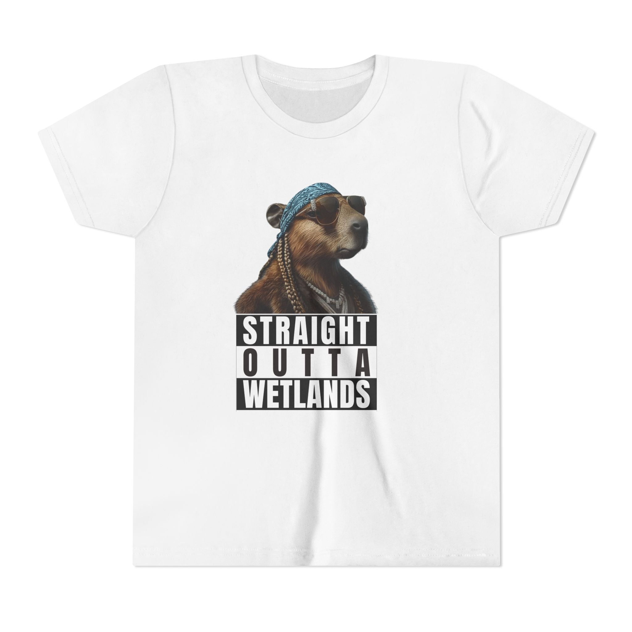 Straight Outta Wetlands, Capybara Unisex Youth Tee