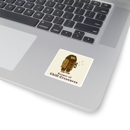 Keeper of Calm Creatures Sticker – Capygrid Capybara Wizard School Vinyl Sticker