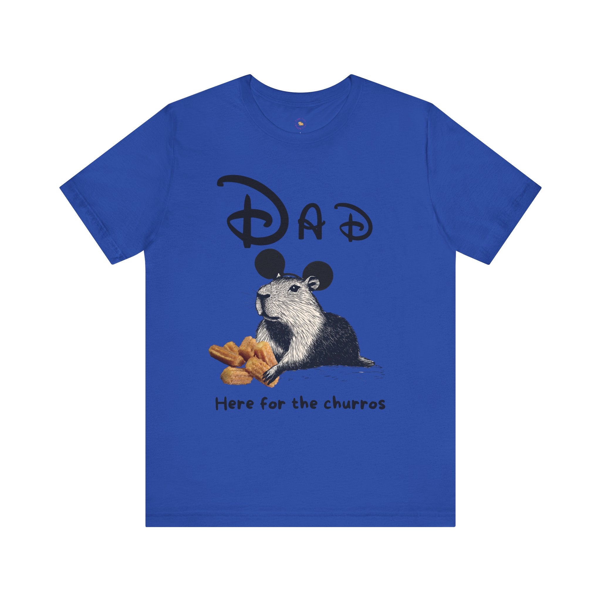 Dad Theme Park Here for the Churros Tee -  Capybara Snack Unisex Jersey Short Sleeve Shirt