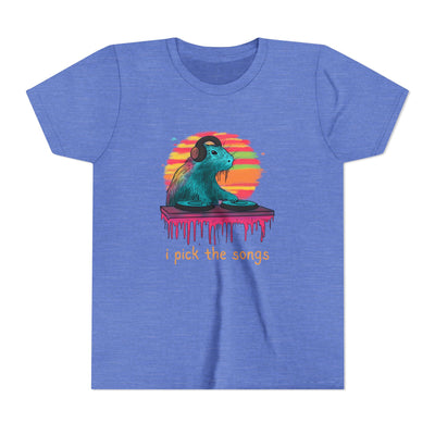 I Pick the Songs Kids DJ Capybara T-Shirt